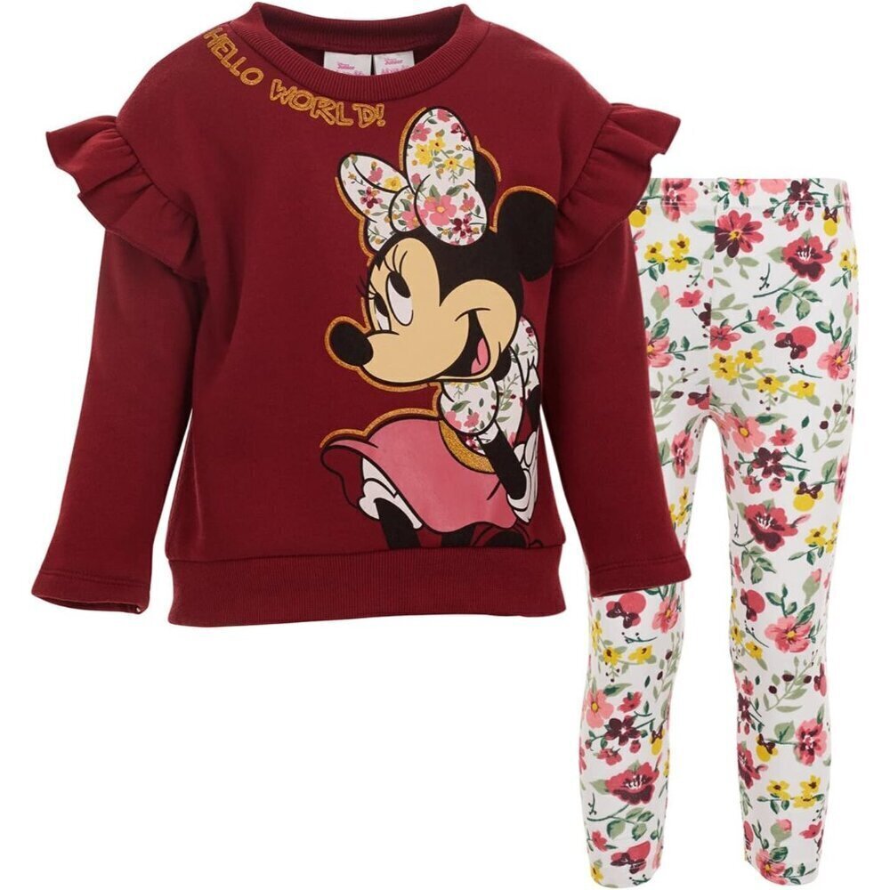 Pullover Fleece Sweatshirt and Leggings Outfit Set